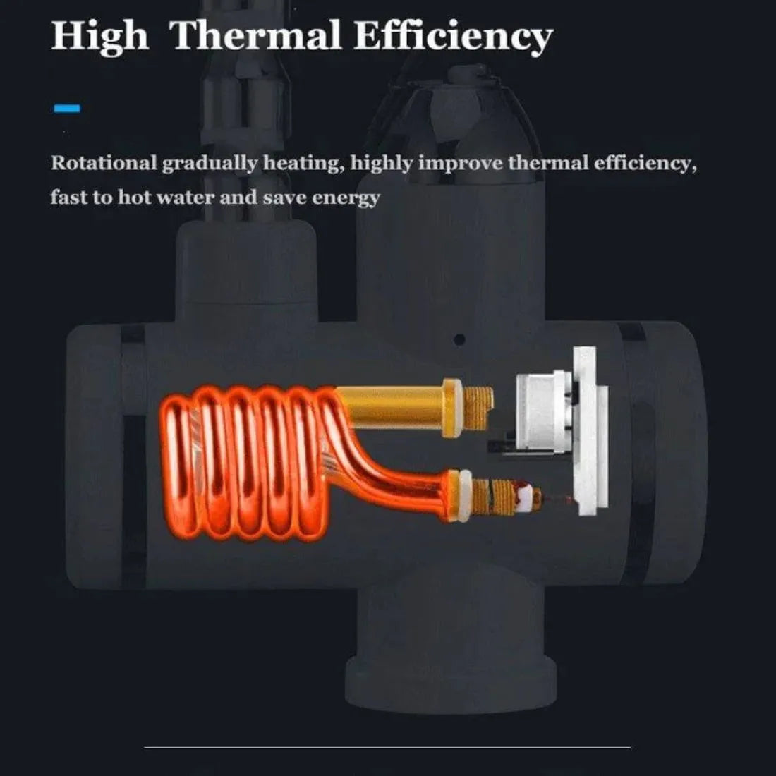 Divya® Instant Electric Water Heaters Faucet Tap Hot Home-Kitchen Water Heating Instantaneous Water Heater Tank less for Tap,LED Electric Head Water Heater (1 Year warranty )