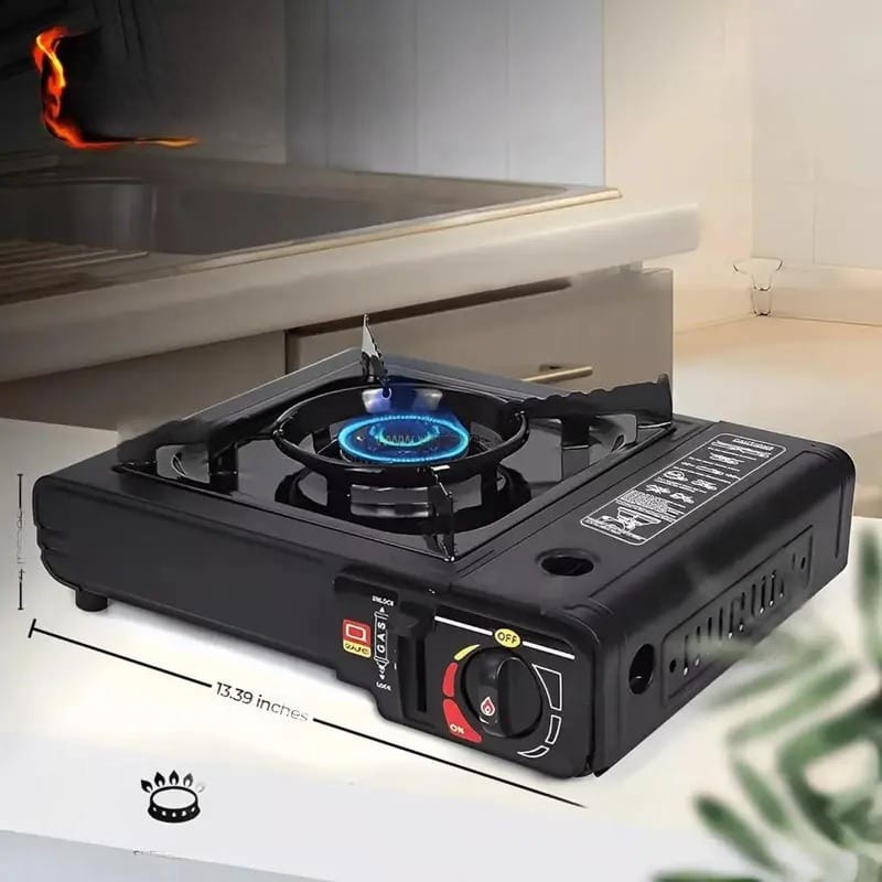 Camping Portable Gas Stove (Butane + LPG) – Dual Fuel Outdoor Cooking Burner for Hiking, Trekking, Picnic & Travel